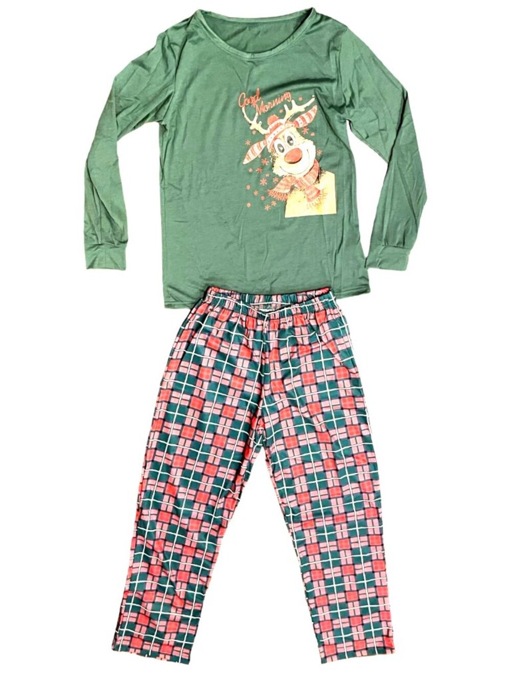 Rudolph Christmas Pajama Set Women’s Small – Good Morning Holiday PJs NWT - Picture 1 of 4